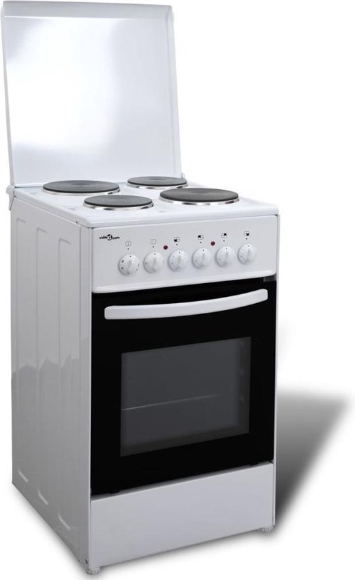 spek Oplossen Ambassadeur vidaXL Vrijstaande elektrische oven met 4 kookplaten 50 x 60 cm | bol.com