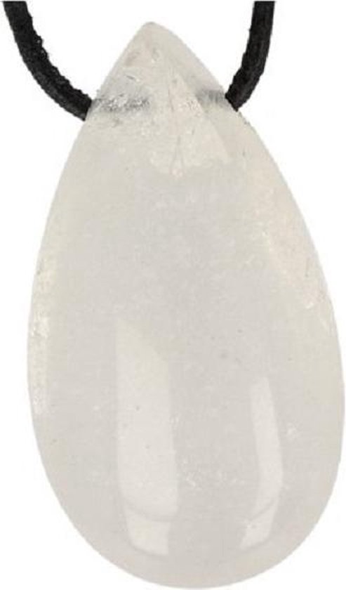 Pendentif en forme de goutte en cristal de roche