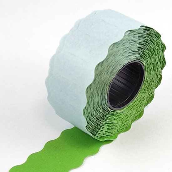 Etiket 26x12 golf permanent fluor groen