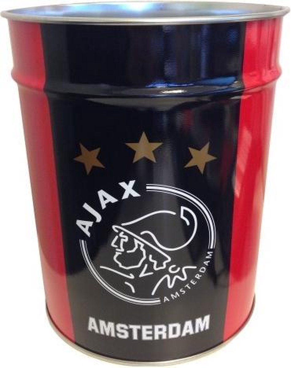 Ajax Prullenbak - Rood / Zwart | bol.com