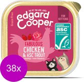 Edgard & Cooper Kip & ASC-Forel Kuipje - Voor kittens - Kattenvoer - 38 x 85g