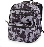 JEVA Square Dark Camou - Sac à dos avec imprimé camouflage - avec sac de sport