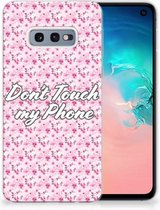 Geschikt voor Samsung Galaxy S10e Uniek TPU Hoesje Flowers Pink DTMP