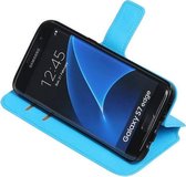 Blauw Samsung Galaxy S7 Edge G935F TPU wallet case booktype hoesje HM Book