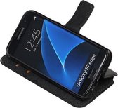 Zwart Samsung Galaxy S7 Edge TPU wallet case booktype cover HM Book