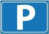 P-stickers van Parkeren/Pensioen thema - Feestartikelen - Stickers - A8-formaat