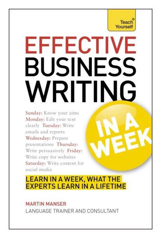 Effective Business Writing In A Week: Teach Yourself - cover