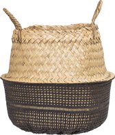 Bloomingville - Mand Zeegras 35x30cm Naturel Zwart