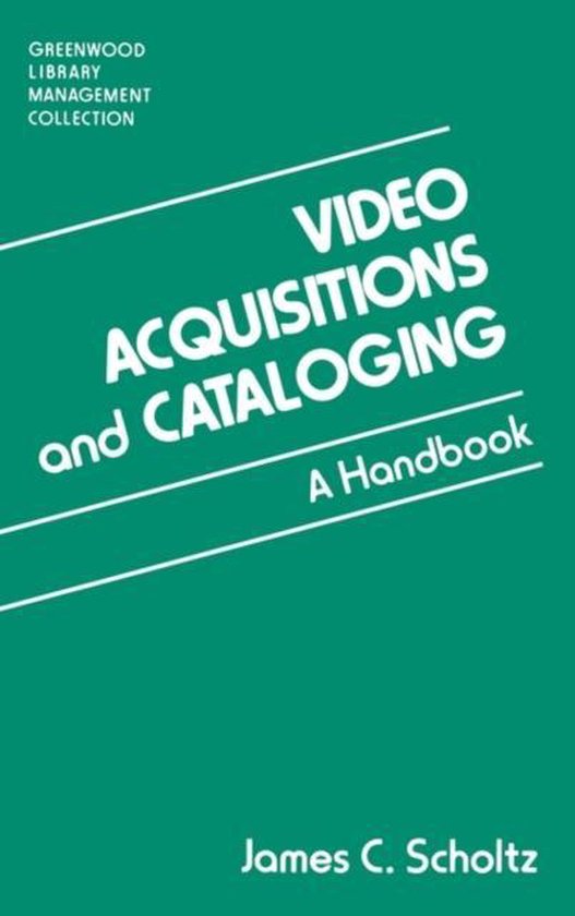 Video Acquisitions and Cataloging - cover