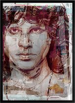 Jim Morrison, the Doors schilderij (reproductie) 51x71cm