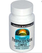 Gestabiliseerde Phosphatidyl Serine Complex, 500 mg (60 Softgels) - Source Naturals