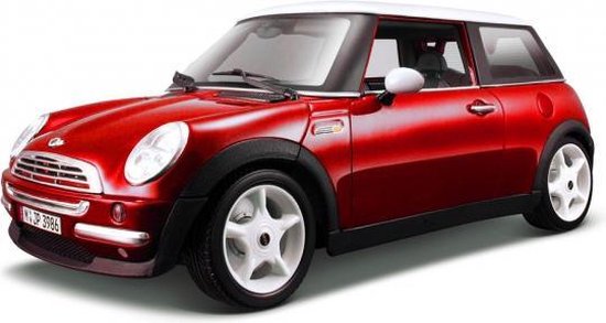 Modelauto Mini Cooper rood 1:18 - speelgoed auto schaalmodel | bol.com