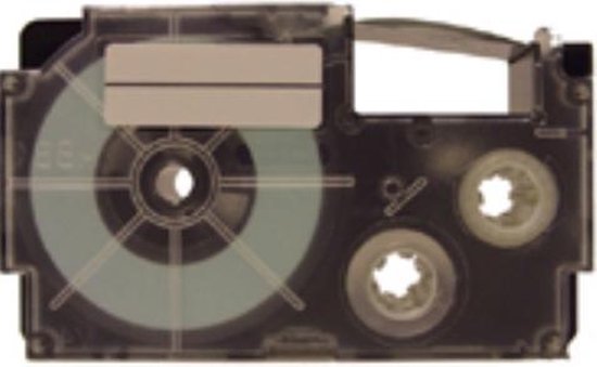 Casio XR-18WE1 Labeltape Tapekleur: Wit Tekstkleur: Zwart 18 mm 8 m - Casio