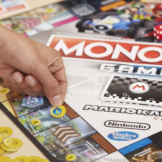 Thumbnail van een extra afbeelding van het spel Monopoly Gamer Mario Kart  - Bordspel