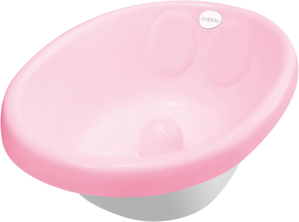 Goedkoopste Sobble Roze - Original Cushioned Baby Bath Tub, veilig en comfortabel, houding van de baby aan te passen met babystopper, voor baby‘s van 0 tot 18 maanden, isolatie houdt het water warm, BPA-vrij, 4 kleuren