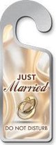 Just Married - Do Not Disturb Deurhanger Metaal