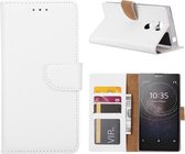 Xssive Hoesje voor Sony Xperia L2 - Book Case - geschikt voor 3 pasjes - Wit