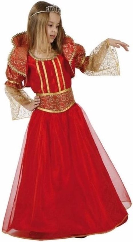 Rode koningin kostuum / jurk voor meisjes 104 (3-4 jaar)