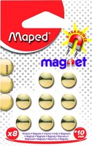 Magneten 10 mm - goud metallic x 8