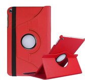 Samsung Galaxy Tab A 10.1 2019 Hoesje Draaibare Hoes 360 Graden Cover Case - Rood