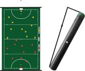 Sportec Oprolbaar Magnetisch Voetbal Coachbord 52 X 74 cm + Draagkoker !
