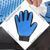Pet brush glove | Haarverwijderaar voor dieren handschoen | Links + Rechts blauw