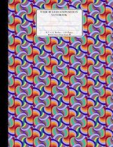 Wide Ruled Composition Notebook 8.5''x 11.'' 120 Pages: Swirl Pattern Design Theme.
