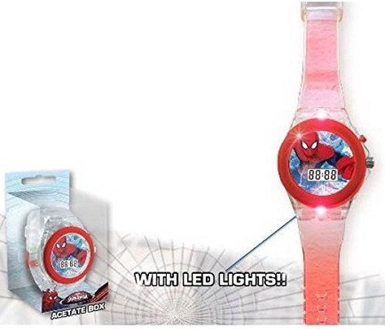 Spiderman horloge met led | bol.com