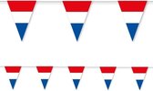 3x Holland rood wit blauw vlaggenlijn papier 3,5 meter - Holland/ Koningsdag thema versiering