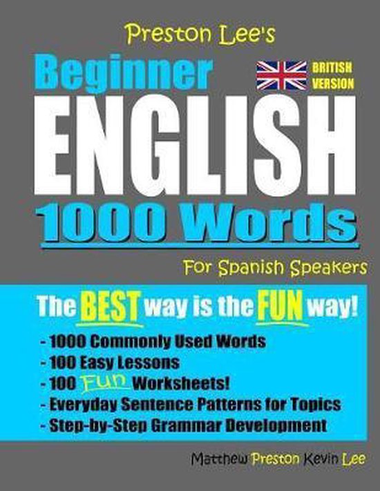 Preston Lee's English for Spanish Speakers (British Version) ... - cover
