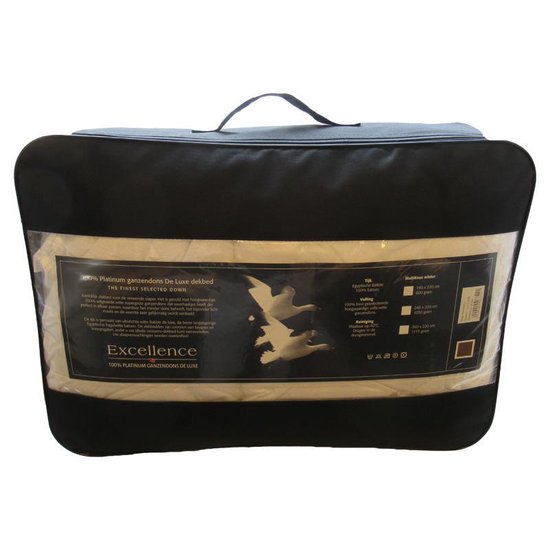 Duvet Doré - Silver - Dons - Dekbed - Eenpersoons - 140x220 cm - Wit