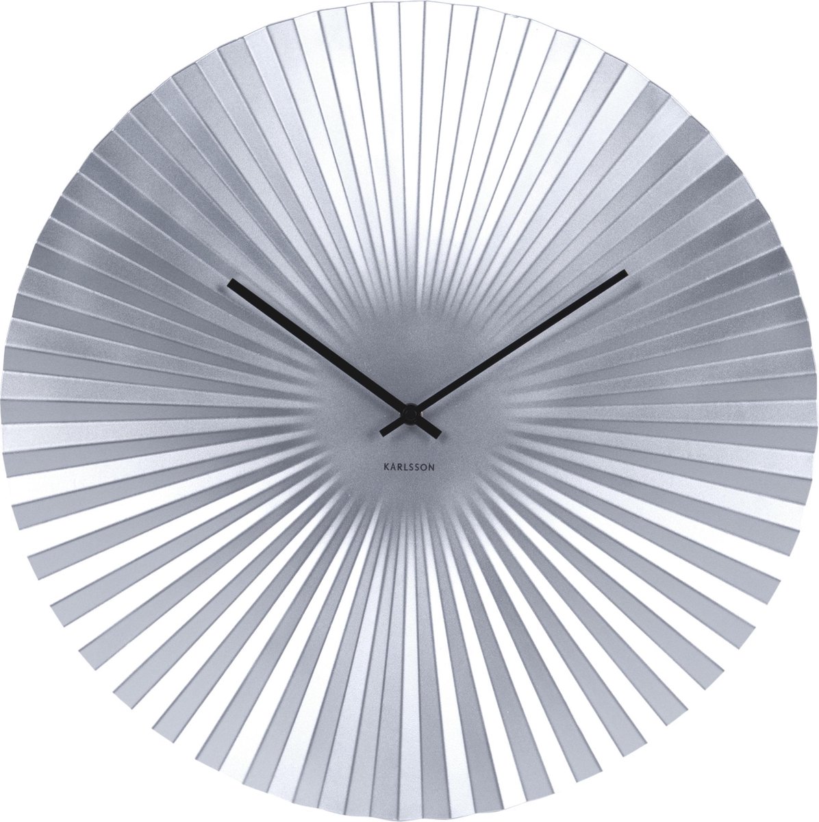 Karlsson Klok Wall clock Sensu XL steel silver
