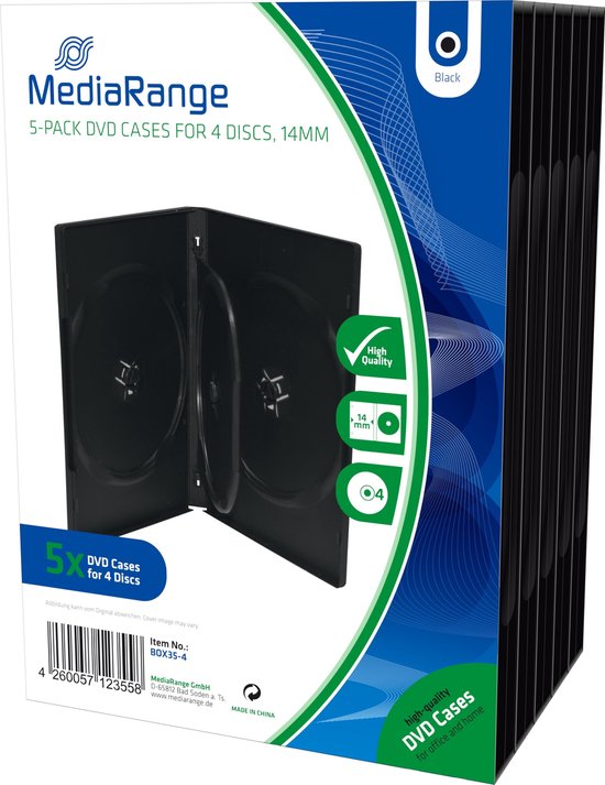 MediaRange DVD box 4th DVD Box 5 pièces