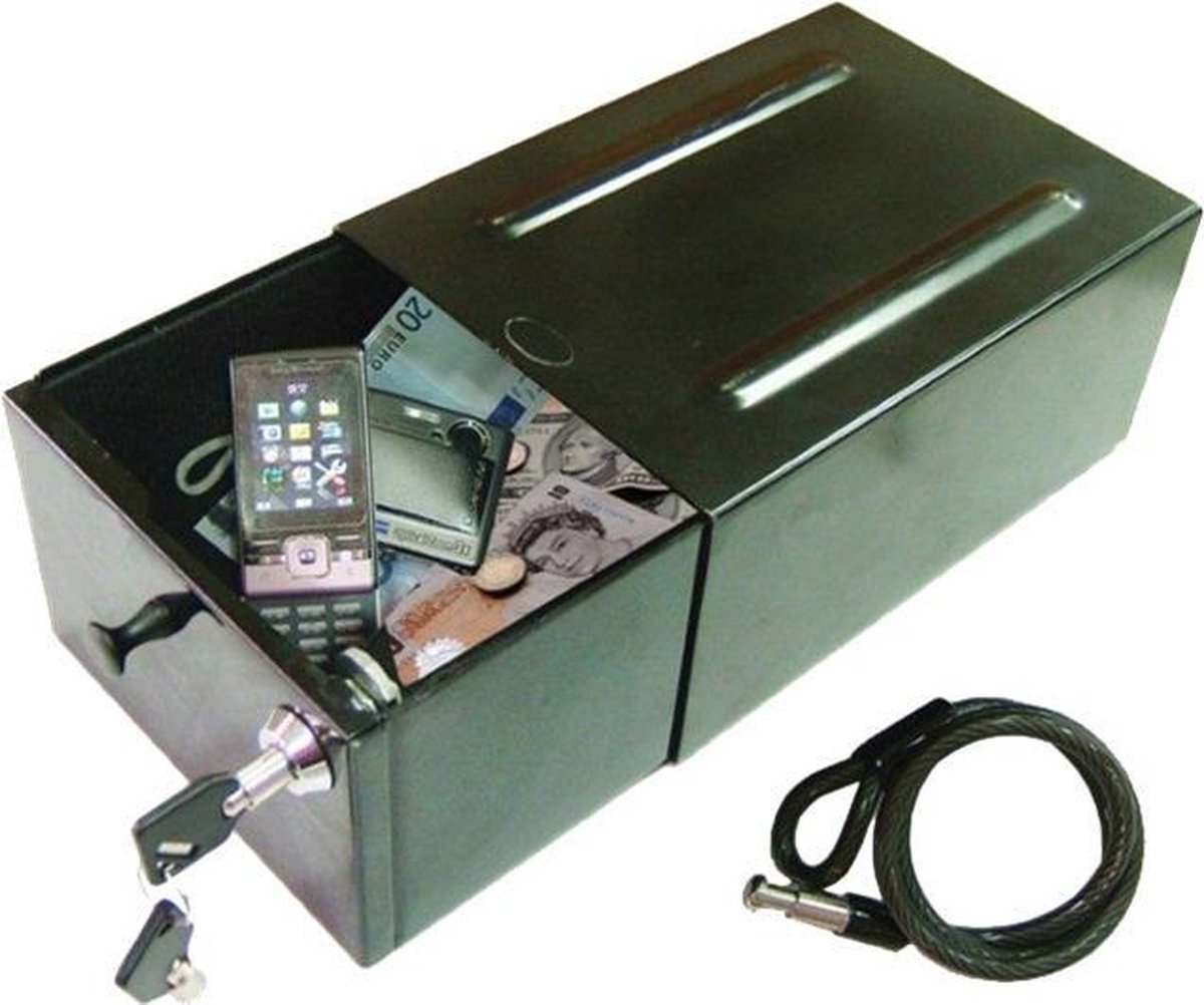 Milenco Vehicle Safe kluis - 23 x 16 x 10 cm - Inclusief kabelslot