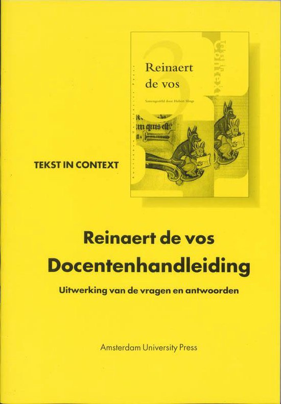 Cover van het boek 'Reinaert de Vos / Docentenhandleiding'