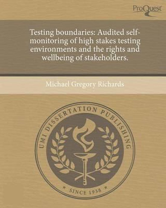 Testing Boundaries, Michael Gregory Richards 9781243488299 Boeken