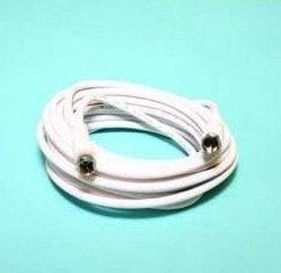 CSL - 1m HDTV satellietkabel met braiding 135 dB 75 Ohm - F-stekker (hoek) naar F-stekker (recht) - SAT-kabel hoek 90 graden - HDTV coaxkabel antennekabel - DVB-T2 radio FM DAB DAB
