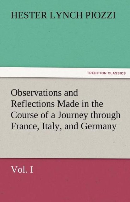 Observations and Reflections Made in the Course of a Journey ... - cover