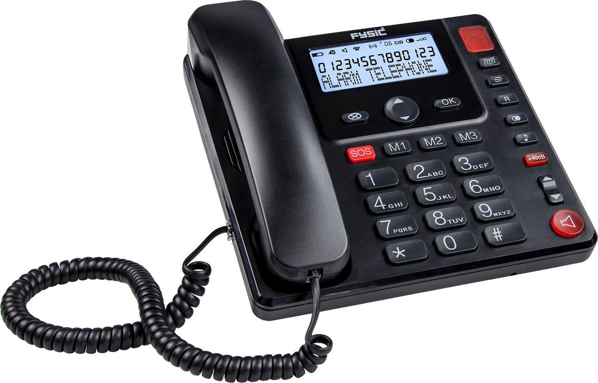 Fysic FX-3950 - Senioren Telefoon - Draadloze alarmknop, geen abonnement  nodig | bol.com