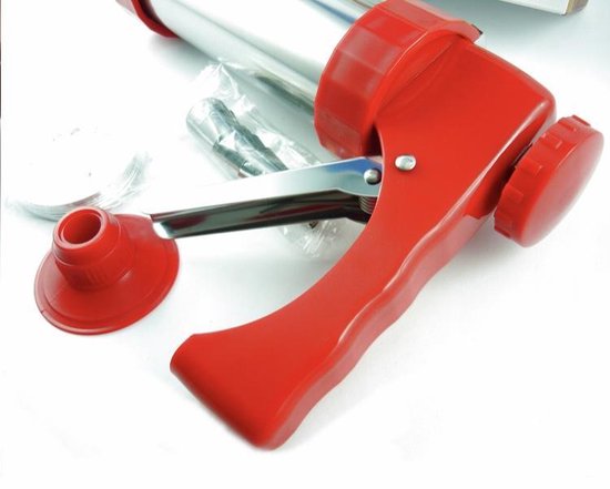 Koekjespers Pistool Set Van Roestvrij Staal - Koekjesperspistoolset Met 13 Koekjesschijven En 8 Spuitmondjes - Ergonomisch Ontwerp - Voor Het Maken Van Koekjes En Cake Glazuurframes Bakbenodigdheden
