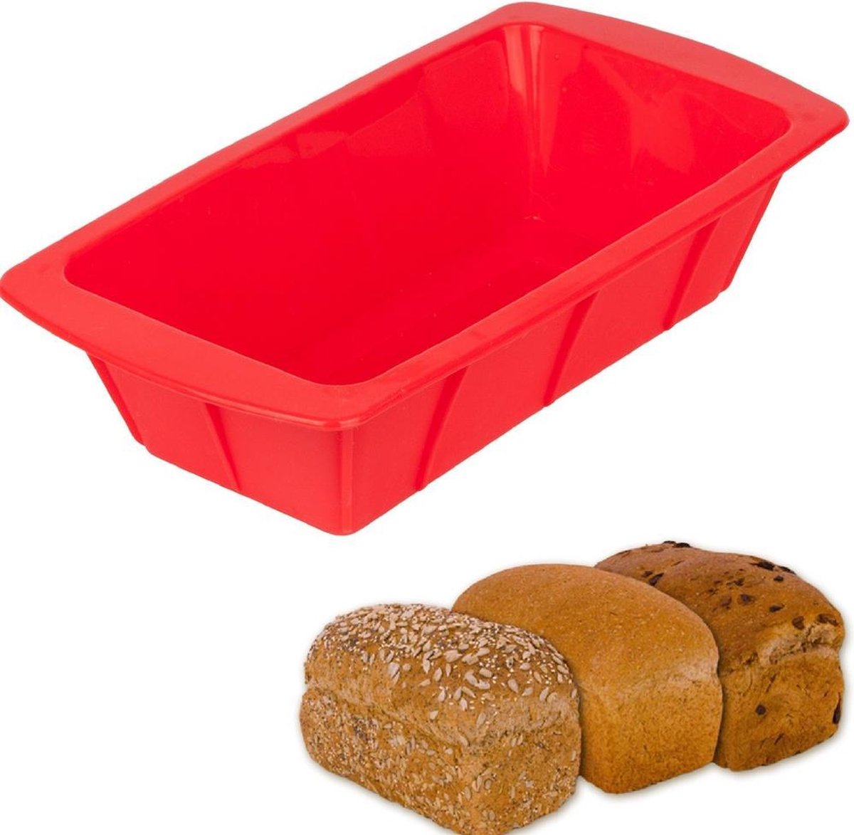 Siliconen Brood Vierkant Cake Vorm - Bakblik Mal - Broodvorm Keek - Anti... | bol.com