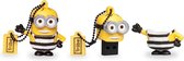 Tribe Phil, 16GB, USB 2.0 USB flash drive USB Type-A Zwart, Wit, Geel