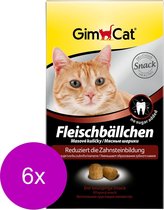 Gimcat Kat Vleesballetjes - Kattensnack - 6 x Vlees 100 g