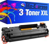 PlatinumSerie 3x toner cartridge alternatief voor HP CF279A 79A Black