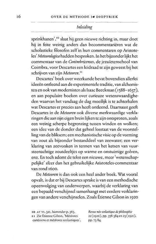 Pagina 16 met de titel 'Inleiding' en tekst over Aristoteles' Meteorologia.