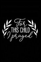 For This Child I Prayed