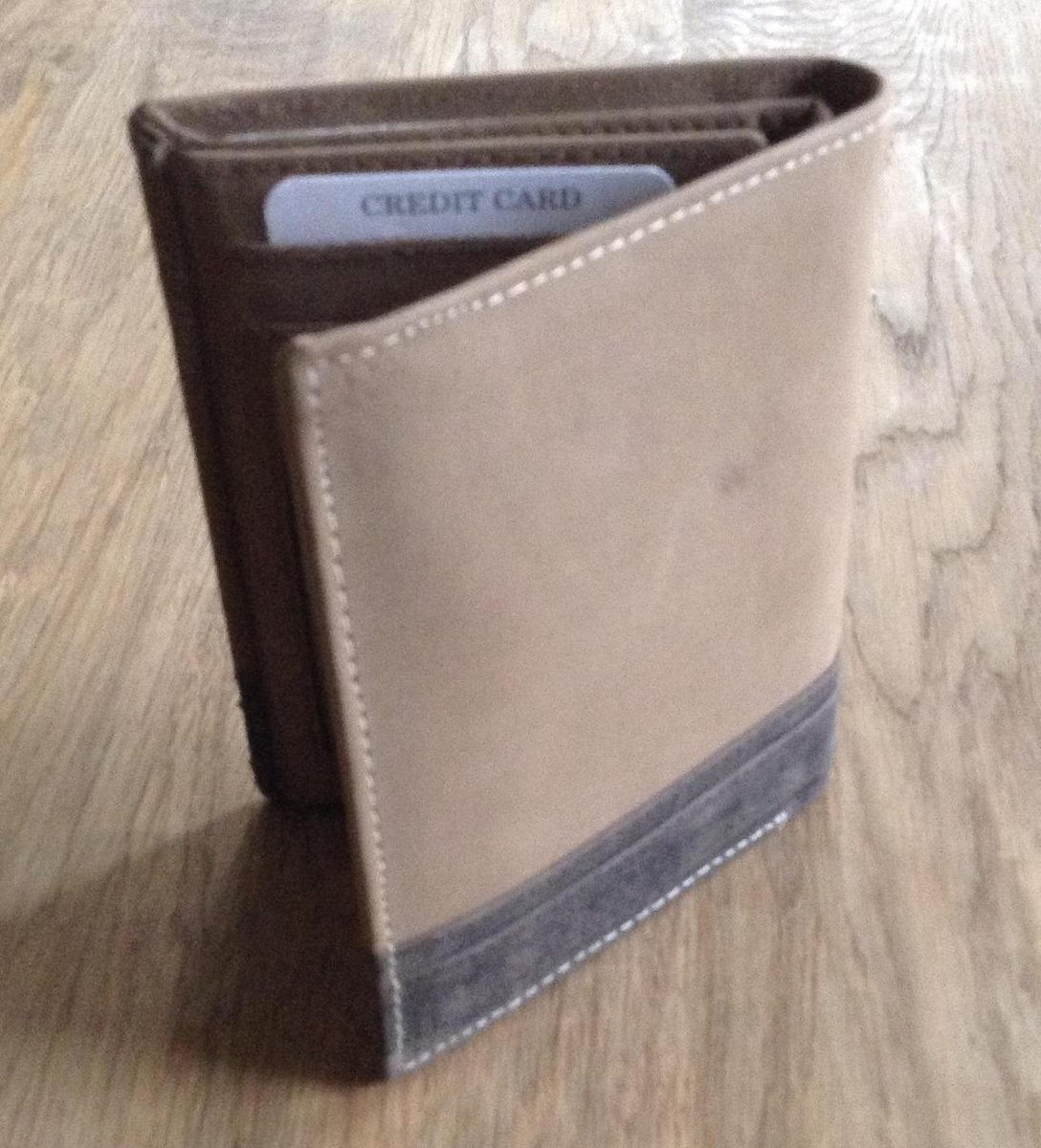 Micmacbags Leren Heren Portemonnee Bruin