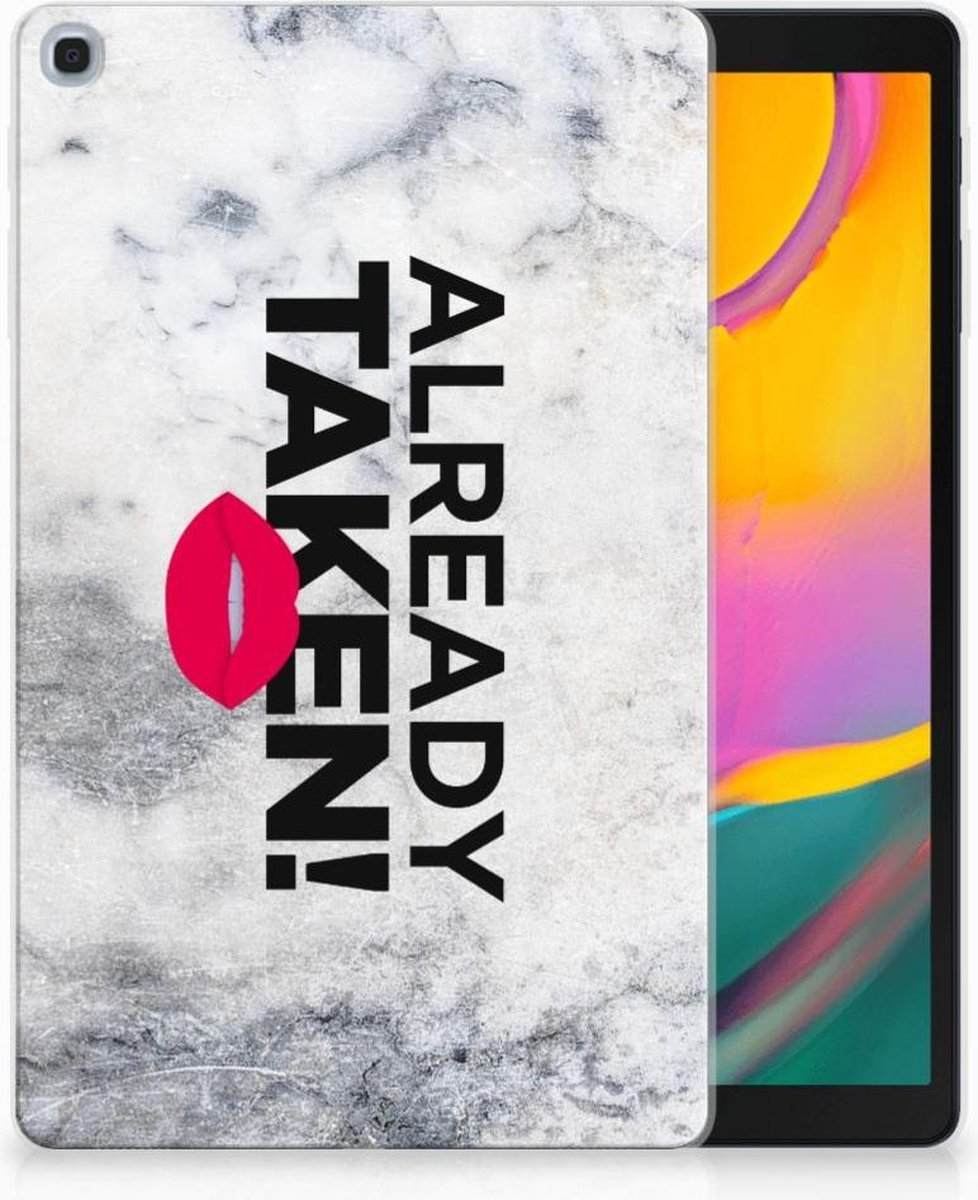 Samsung Galaxy Tab A 10.1 (2019) Back cover met naam Already Taken White