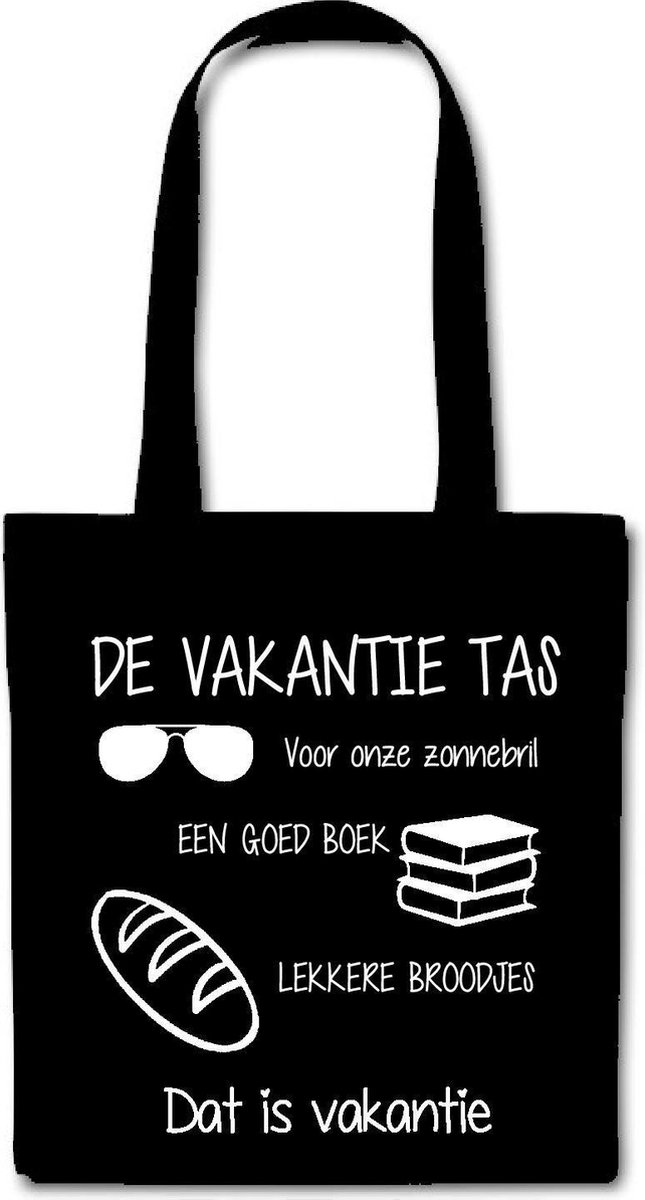 Cadeau juf meester set van 2 De vakantie Tas voor onze zonnebril een boek lekkere. bol
