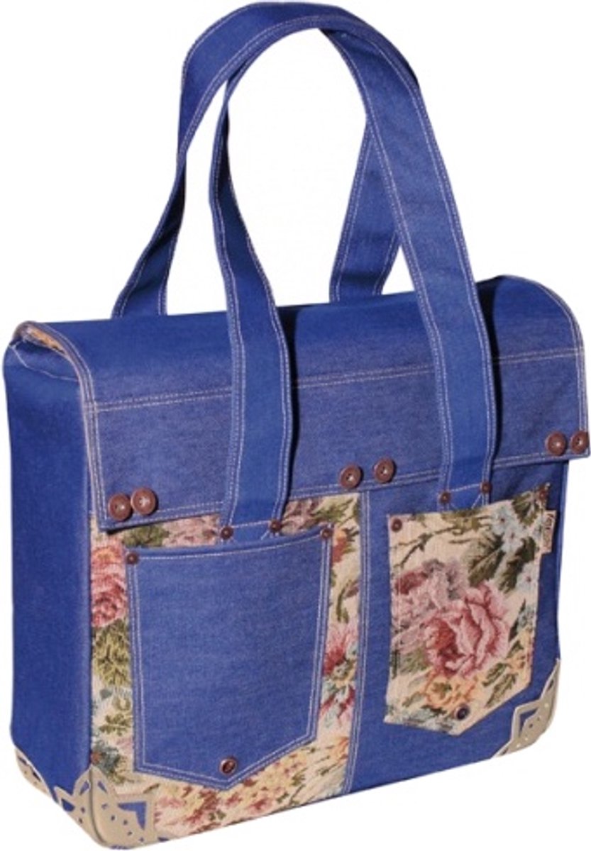 FastRider Shopper Enkele Fietstas - 17L - Blauw